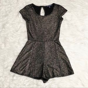 ONE CLOTHING Gold Glittery Romper